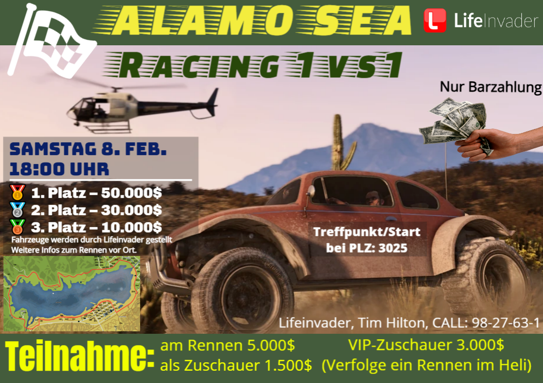 Flyer Alamo Sea Racing